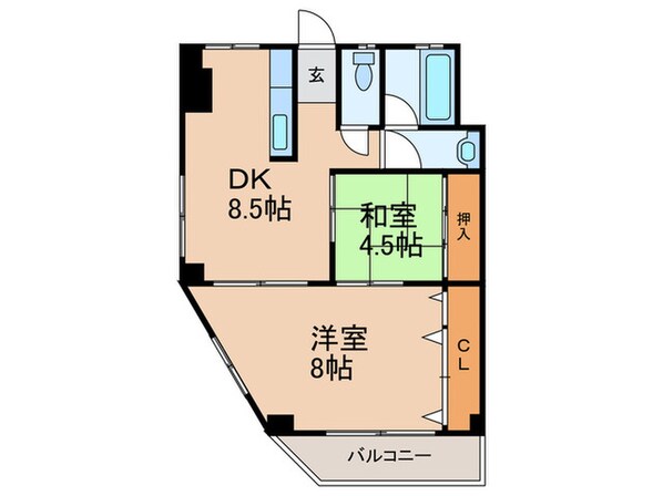 山和ビルの物件間取画像